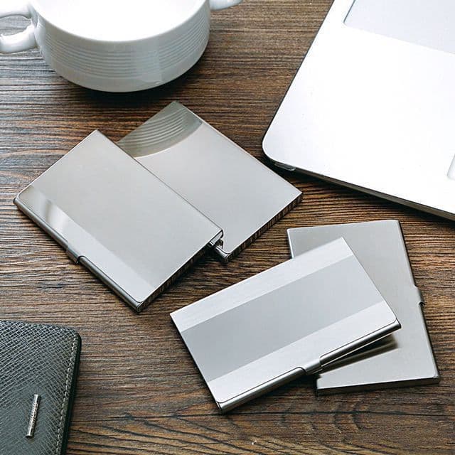 image-304 Stainless Steel Laser Sculpture Business Card Case