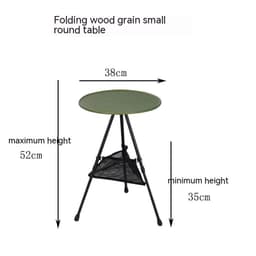 image-Outdoor Camping Folding Aluminum Alloy Tripod Table