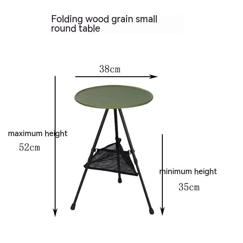 image-Outdoor Camping Folding Aluminum Alloy Tripod Table