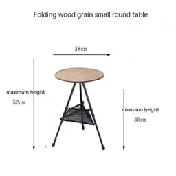 image-Outdoor Camping Folding Aluminum Alloy Tripod Table