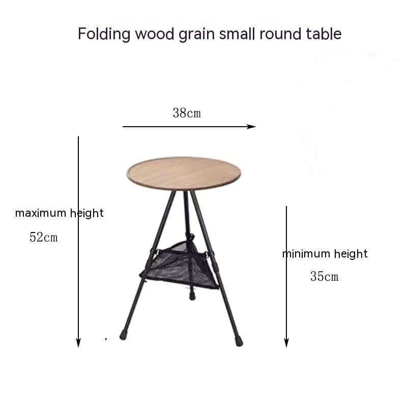 image-Outdoor Camping Folding Aluminum Alloy Tripod Table