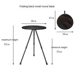 image-Outdoor Camping Folding Aluminum Alloy Tripod Table