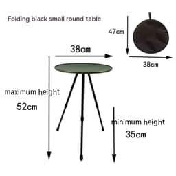 image-Outdoor Camping Folding Aluminum Alloy Tripod Table