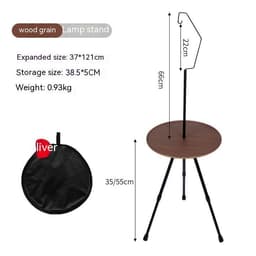 image-Outdoor Camping Folding Aluminum Alloy Tripod Table