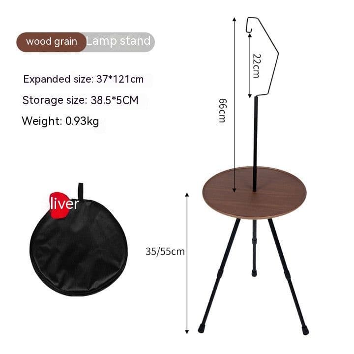image-Outdoor Camping Folding Aluminum Alloy Tripod Table