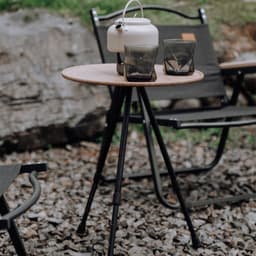 image-Outdoor Camping Folding Aluminum Alloy Tripod Table