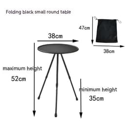 image-Outdoor Camping Folding Aluminum Alloy Tripod Table