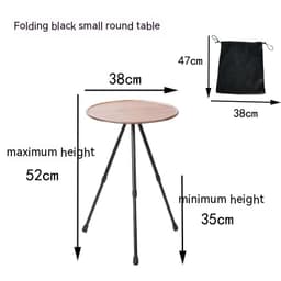 image-Outdoor Camping Folding Aluminum Alloy Tripod Table