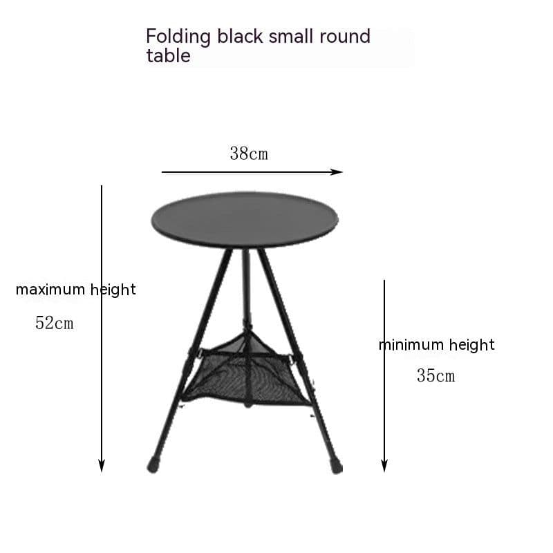 image-Outdoor Camping Folding Aluminum Alloy Tripod Table