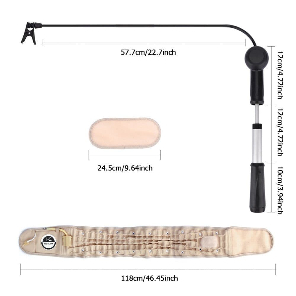 image-Elderly Waist Support Belt Inflatable Decompression Spine Waist Health Care Shaping Fitness Waist Protection Belt