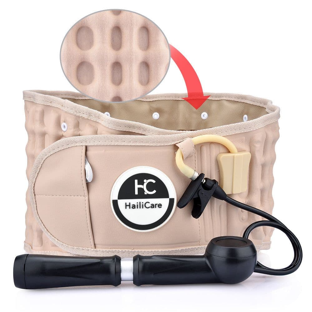image-Elderly Waist Support Belt Inflatable Decompression Spine Waist Health Care Shaping Fitness Waist Protection Belt