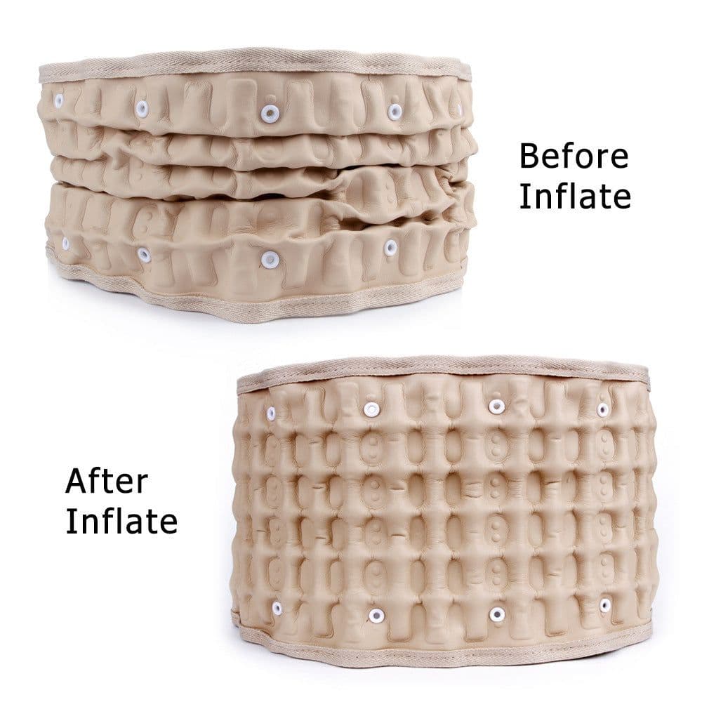 image-Elderly Waist Support Belt Inflatable Decompression Spine Waist Health Care Shaping Fitness Waist Protection Belt
