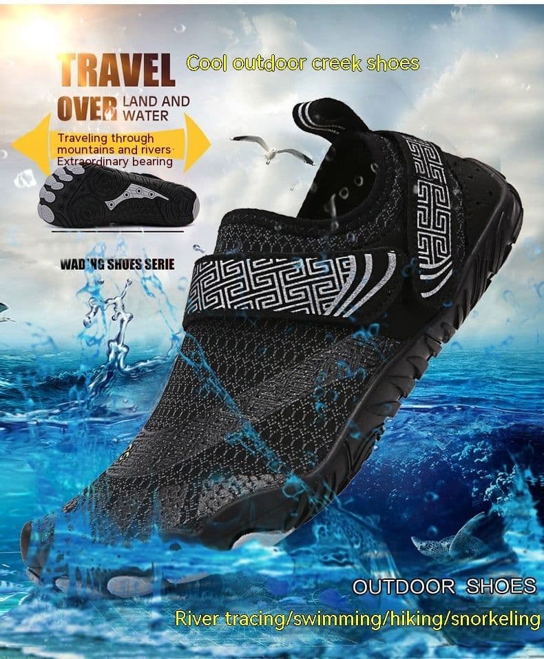 image-Summer New FiveFingers Outdoor Stream Trekking Shoes Men's Beach Quick-drying Wading Shoes Swimming