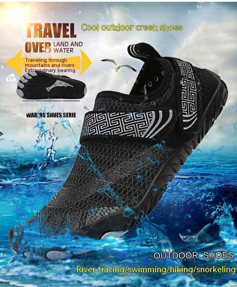 image-Summer New FiveFingers Outdoor Stream Trekking Shoes Men's Beach Quick-drying Wading Shoes Swimming
