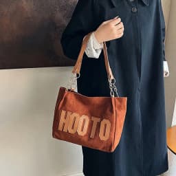 image-Simple Letter Printing Women's Bag Simple
