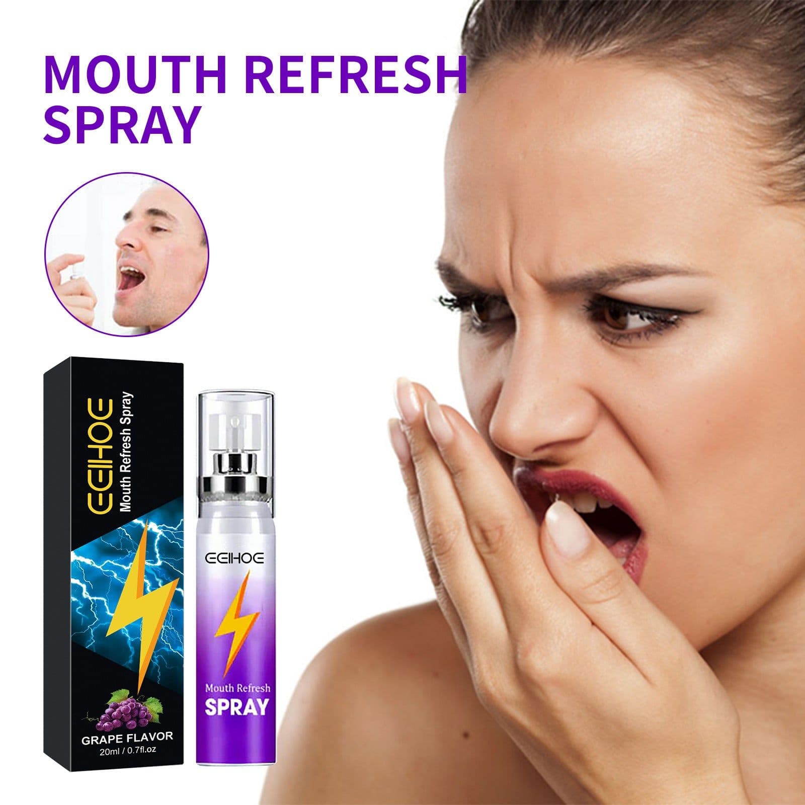 image-Pure Flavor Oral Spray Fragrance Portable