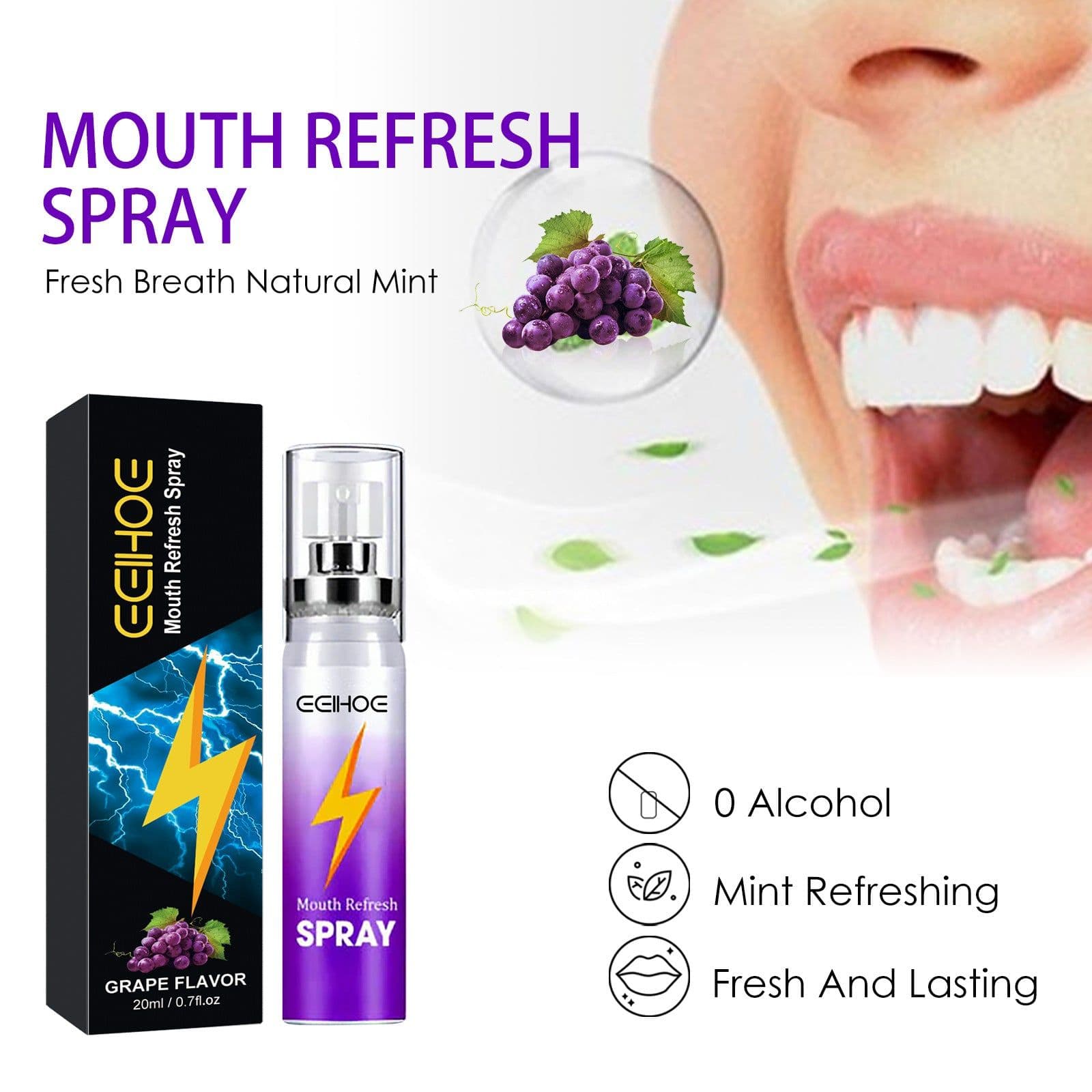 image-Pure Flavor Oral Spray Fragrance Portable