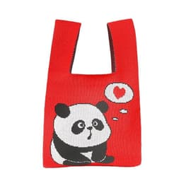 image-New Year Panda Bag Red Lucky Knitted Bags