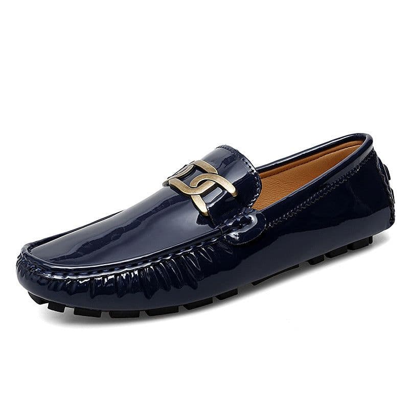 image-Spring Men's Patent Leather Glossy Gommino Women