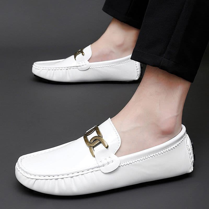image-Spring Men's Patent Leather Glossy Gommino Women