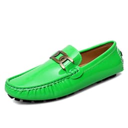 image-Spring Men's Patent Leather Glossy Gommino Women