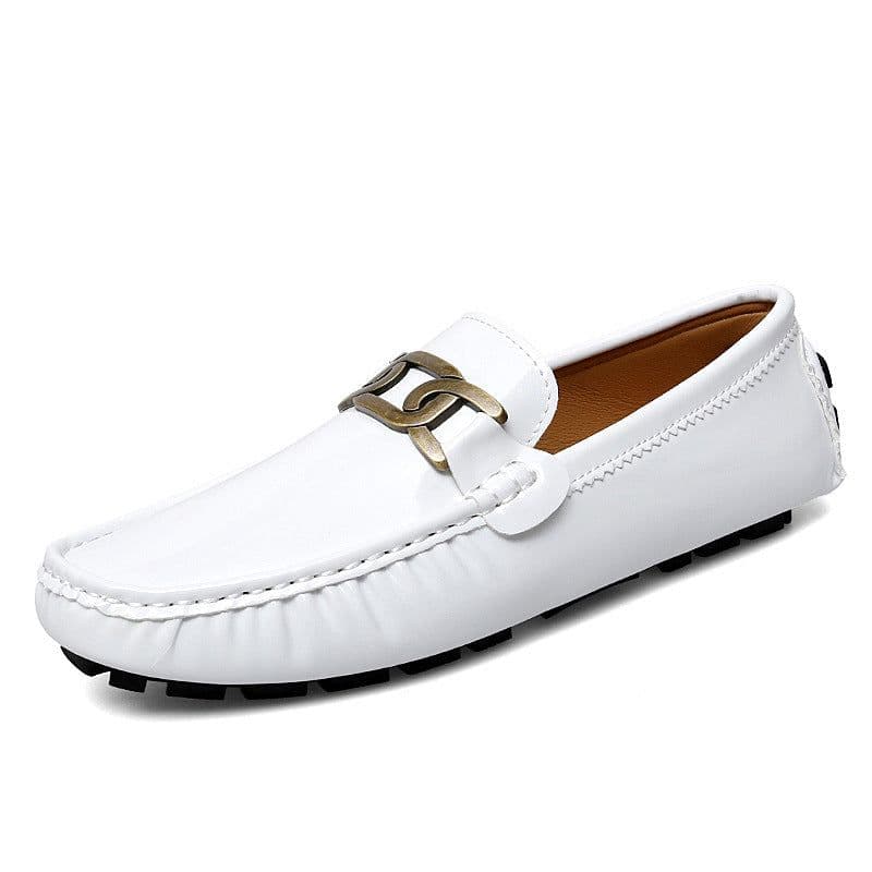 image-Spring Men's Patent Leather Glossy Gommino Women