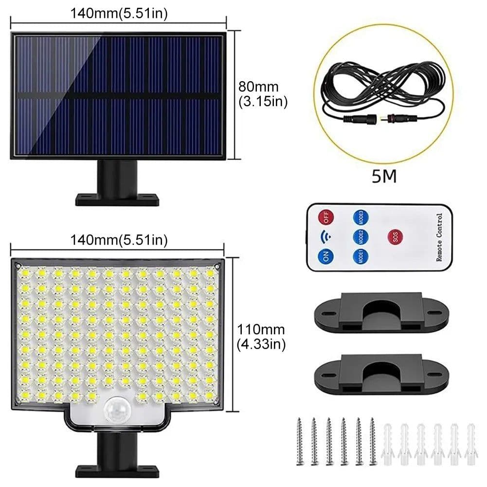 image-Garden Lamp 106led Solar Wall Lamp