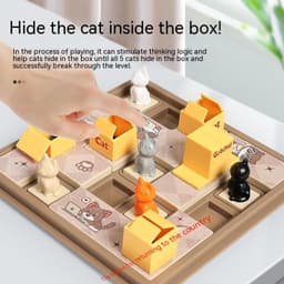 image-Children's Hidden Cat Clearance Board Game Toys