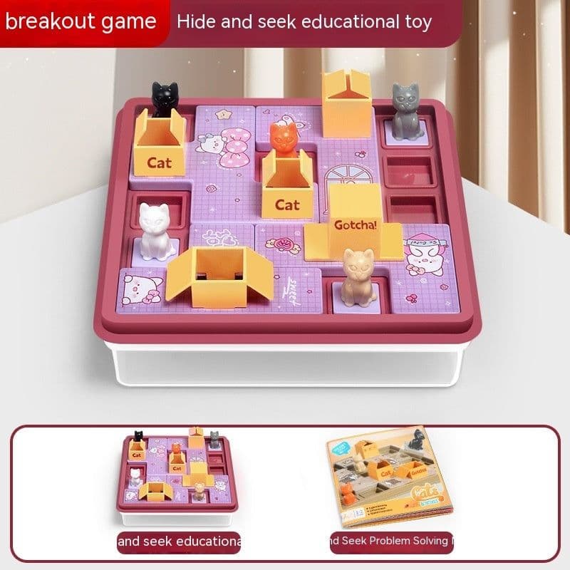 image-Children's Hidden Cat Clearance Board Game Toys