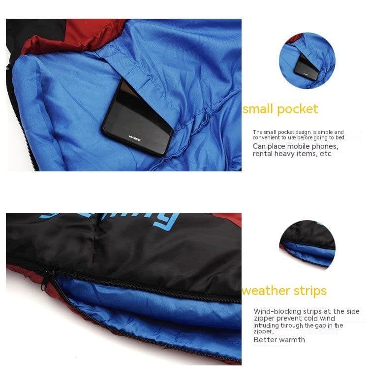 image-Outdoor Sleeping Bag Mummy Autumn And Winter Camping