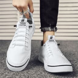 image-Men's Canvas Shoes Breathable Sneakers Sports Leisure Cloth Shoes