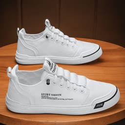 image-Men's Canvas Shoes Breathable Sneakers Sports Leisure Cloth Shoes