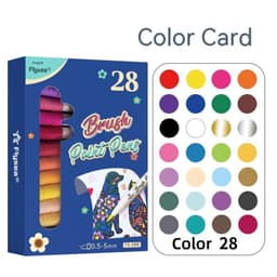 image-Soft Head Gouache Pen Hand Account Painted Graffiti Greeting Card Marker Pen