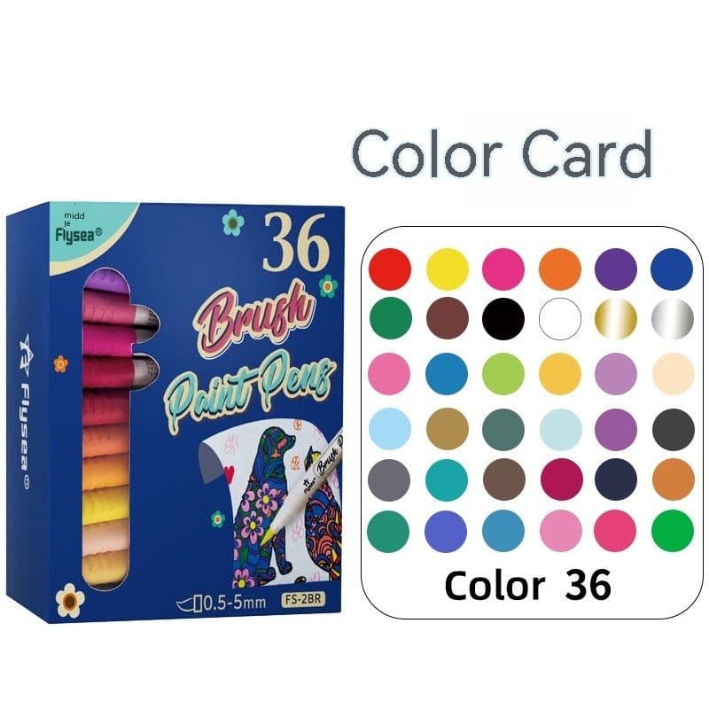 image-Soft Head Gouache Pen Hand Account Painted Graffiti Greeting Card Marker Pen