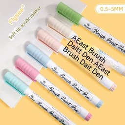 image-Soft Head Gouache Pen Hand Account Painted Graffiti Greeting Card Marker Pen