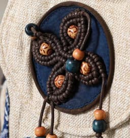 image-Retro Style Artistic Crafts Woven Pouch Leisure And Convenient Dual-use Canvas Chest Bag Multi-zipper