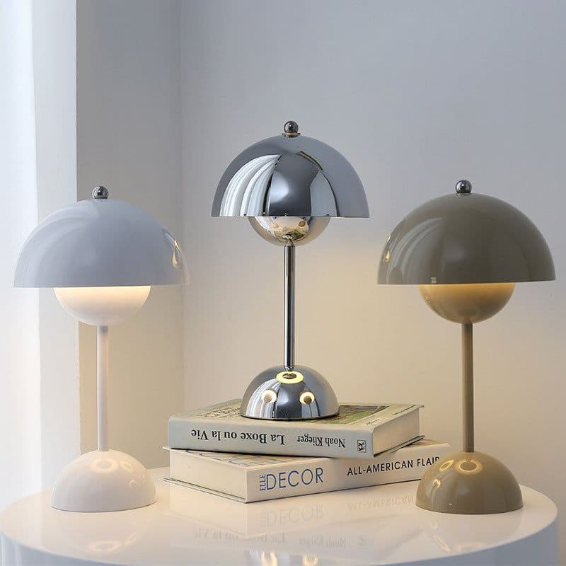 image-Mushroom Table Lamp Desk Lamp Touch Portable Lamp LED Rechargeable Night Light For Room Bedroom Home Decoration Gifts Table Lamp