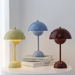 image-Mushroom Table Lamp Desk Lamp Touch Portable Lamp LED Rechargeable Night Light For Room Bedroom Home Decoration Gifts Table Lamp