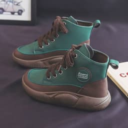 image-Vintage Martin Boots Women's Leather Ugly And Cute Big Toe Fashionable Mid-top Breathable Casual Shoes
