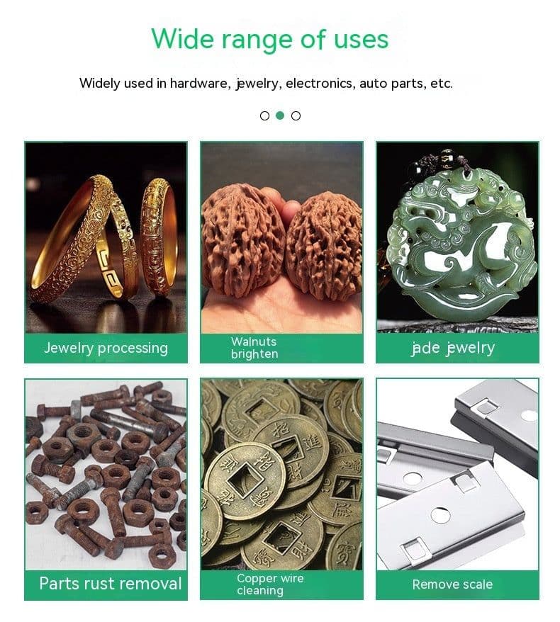 image-Silicone Roller Polishing Machine Jade Gold And Silver Jewelry Burnishing By Abrasion Deburring Equipment
