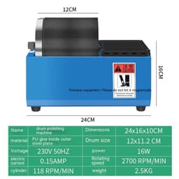 image-Silicone Roller Polishing Machine Jade Gold And Silver Jewelry Burnishing By Abrasion Deburring Equipment