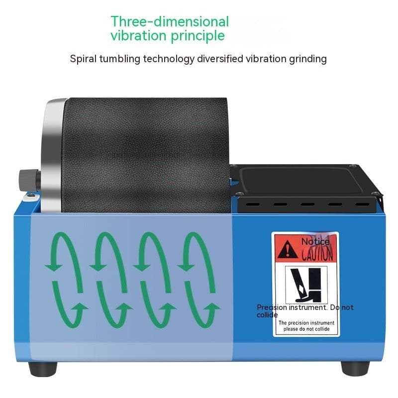 image-Silicone Roller Polishing Machine Jade Gold And Silver Jewelry Burnishing By Abrasion Deburring Equipment