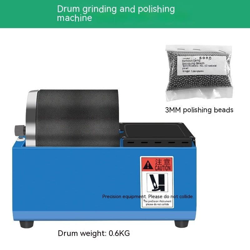 image-Silicone Roller Polishing Machine Jade Gold And Silver Jewelry Burnishing By Abrasion Deburring Equipment