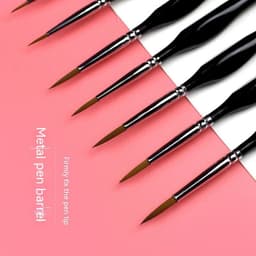 image-Watercolor Acrylic Digital Oil Painting Triangle Black Pole Hook Pen Set