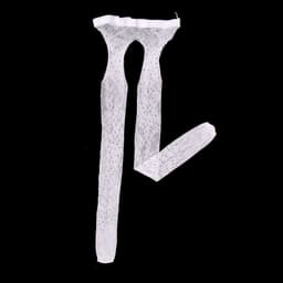 image-Rhinestone Quartz Four Sides Carved Empty Fishnet Stockings Crotch Free