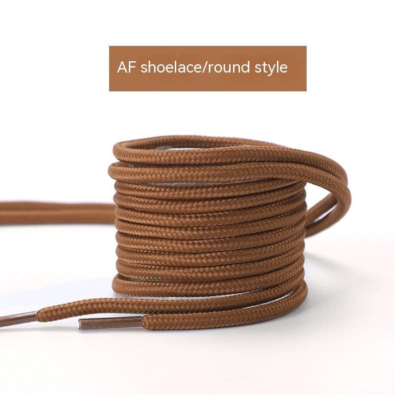 image-Wheat-colored Shoelace Flat Round Martin Boots Unisex Shoes Rope