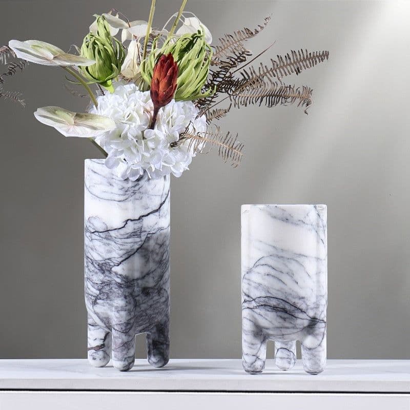 image-Marble Hydroponic Green Plant Soft Home Decoration Decorative Vase