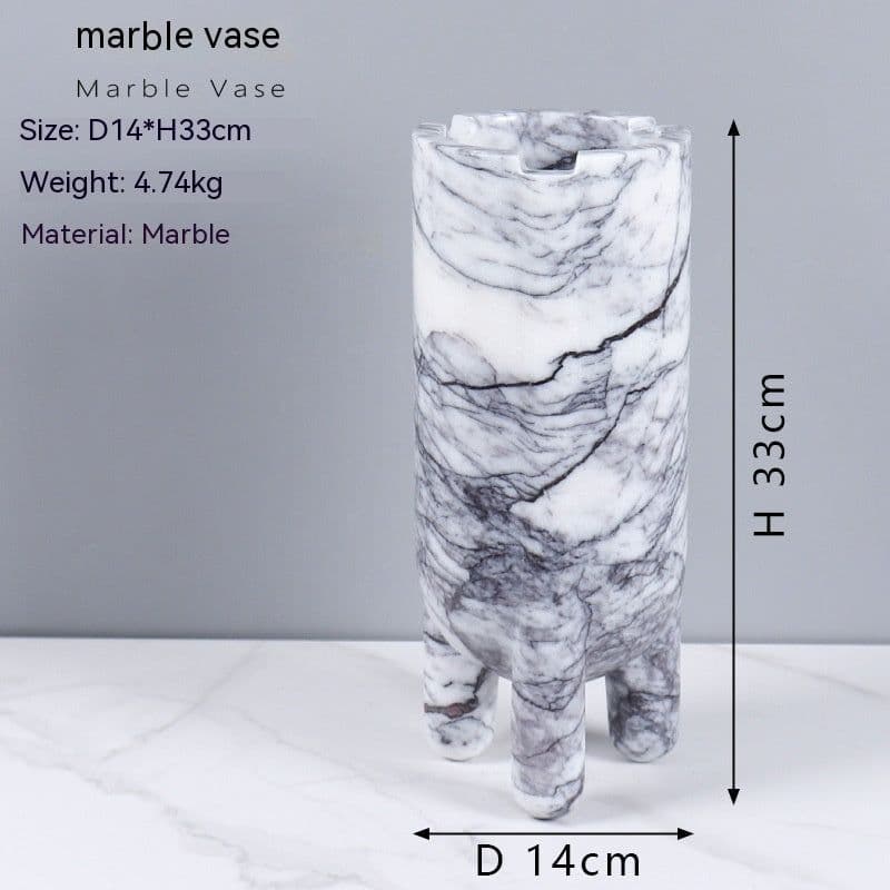 image-Marble Hydroponic Green Plant Soft Home Decoration Decorative Vase