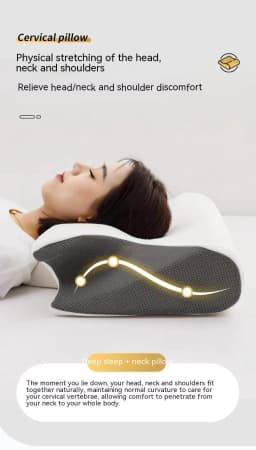 image-Neck Memory Home Sleep Pillow