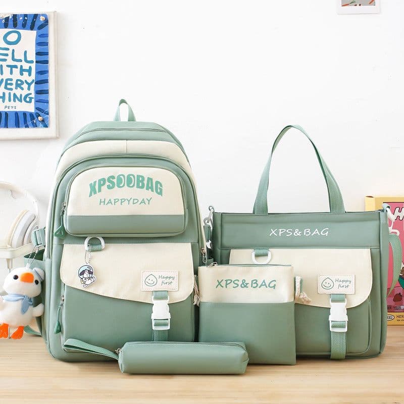 image-Four-piece Ins Schoolbag For Junior And Senior High Schools